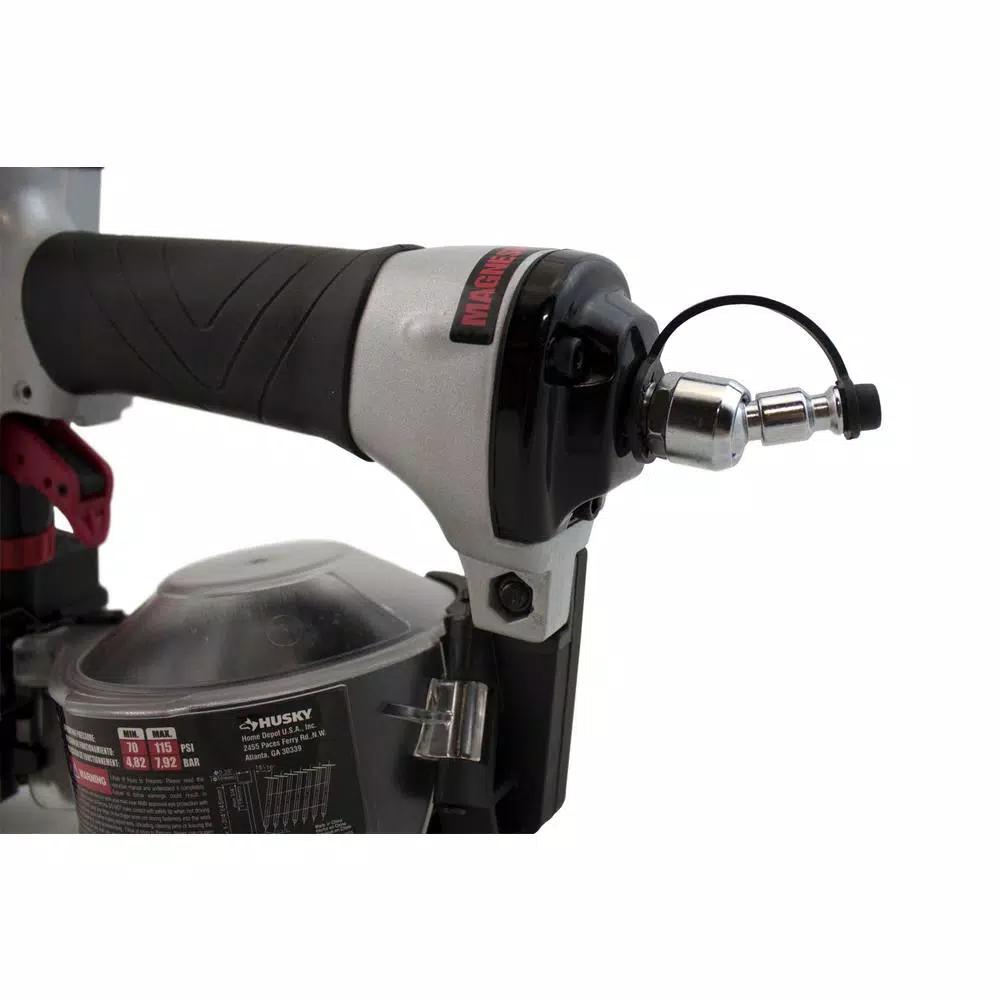 Husky 15-Degree 1-3/4 in. Coil Roofing Nailer, Pneumatic Air Powered