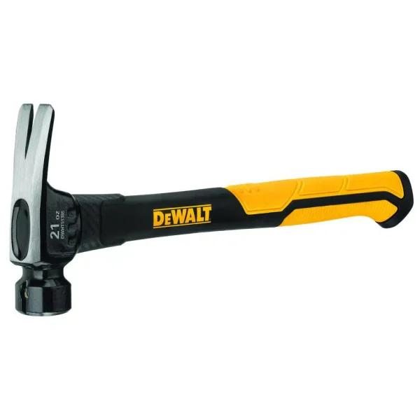 DEWALT 21 oz. Fiberglass Framing Hammer with 14 in. Handle and Magnetic Nail Starter