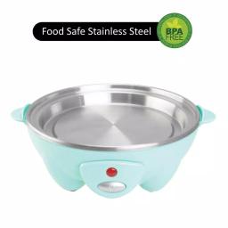 Brentwood 7-Egg Blue Electric Egg Cooker with Auto Shutoff, Poaching Tray & Omelet Maker thumbnail 4