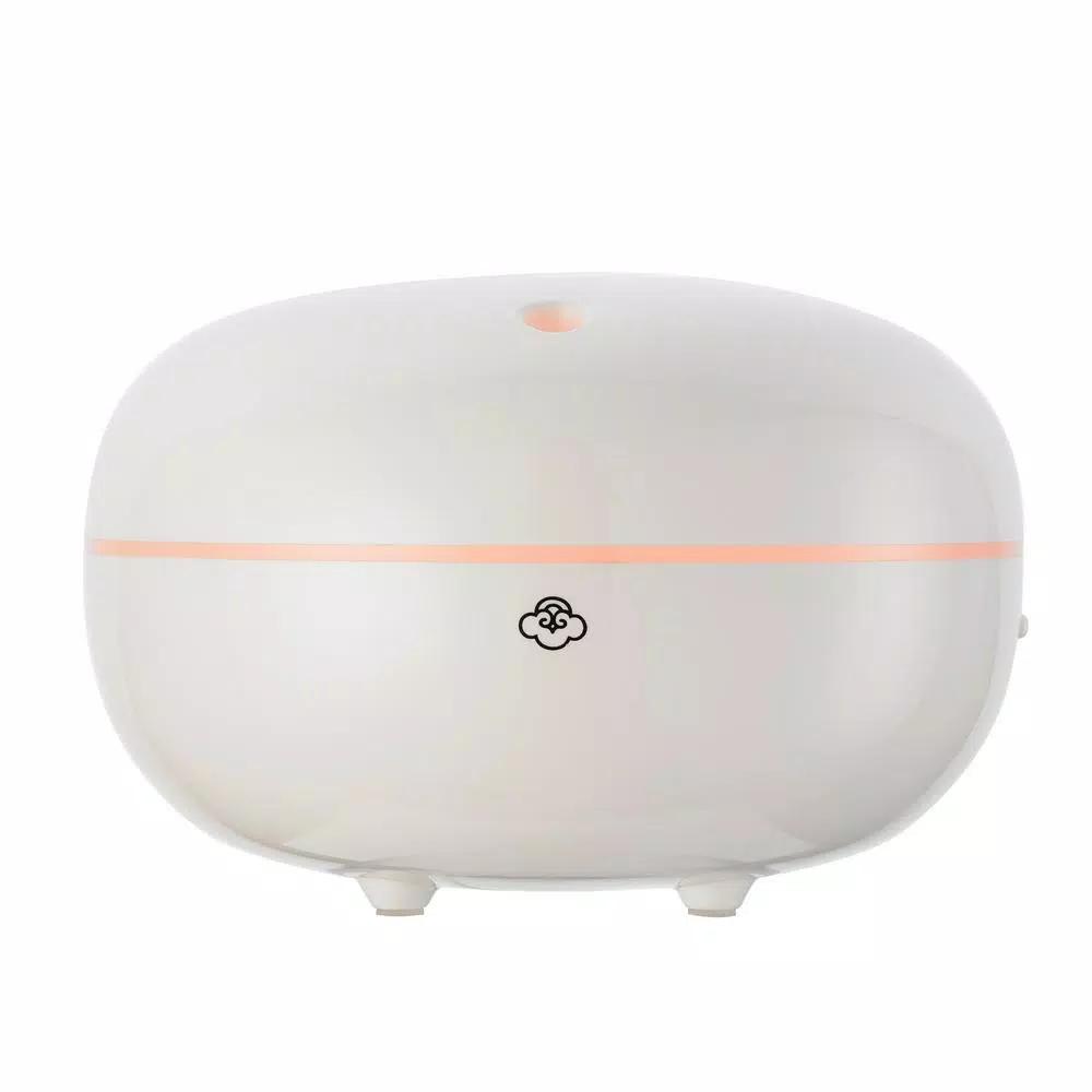 Serene House Macaron White Ultrasonic Aromatherapy Oil Diffuser with Ambient LED Light
