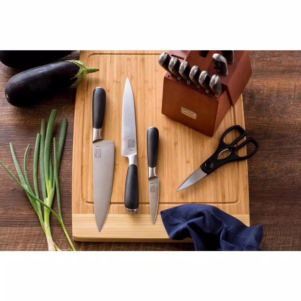 Chicago Cutlery Belden 15-Piece Knife Set with Cherry Wood Block