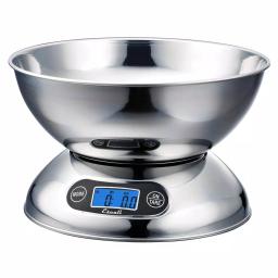 Escali Rondo Stainless Steel Digital Food Scale with Removable Bowl thumbnail 2