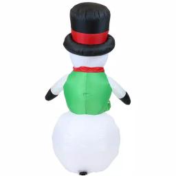 Sunnydaze Decor 6.8 ft. Holly Jolly Snowman Inflatable Outdoor Christmas Decoration with LED Lights thumbnail 2