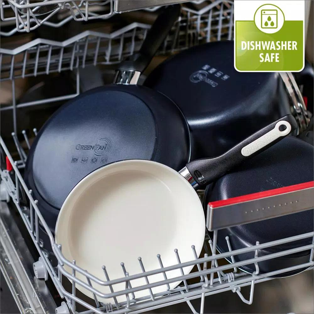 GreenPan Rio 10 in. Square Aluminum Ceramic Nonstick Griddle, Black