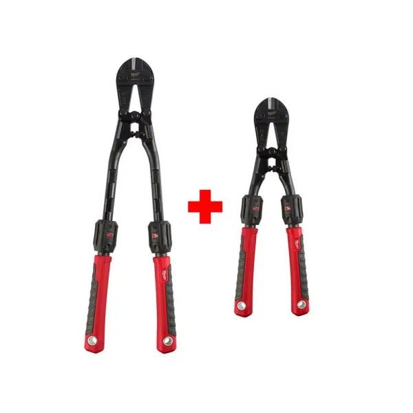 Milwaukee Adaptable Bolt Cutter Set with POWERMOVE Extendable Handles, 24 in. and 14 in.