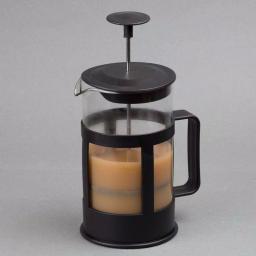 Creative Home 1000ml Glass French Press Coffee Maker and Tea Steeper, 4-Cup Stainless Steel Filter, Black thumbnail 6