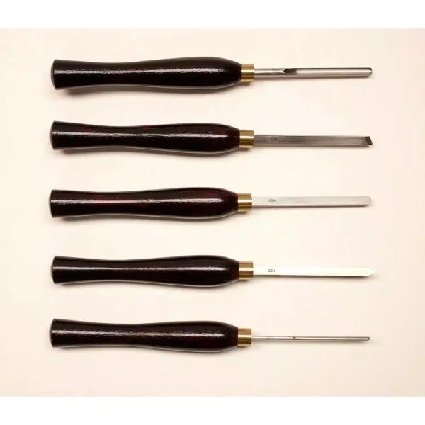 NOVA 9033 5-Piece Mini Turning Chisel Set with M2 Steel Blades