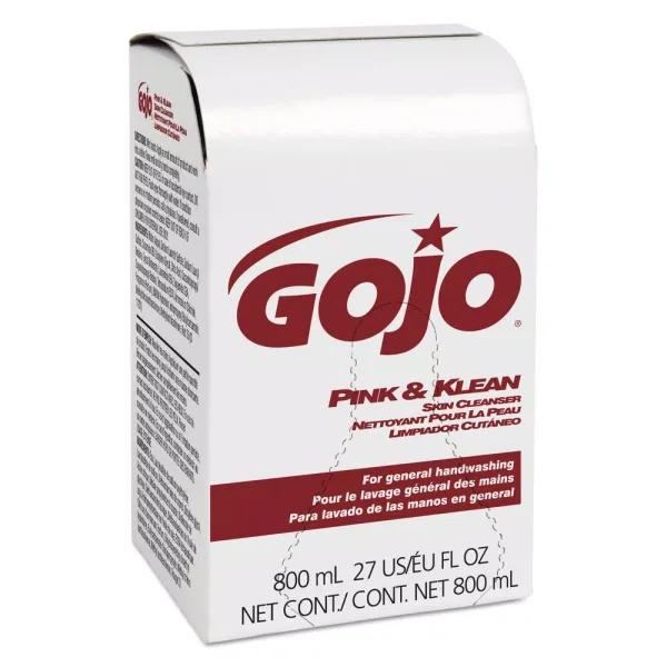 GoJo Pink and Klean 800 ml Floral Skin Cleanser Lotion Soap Refill, Coconut Fragrance (12/Carton)