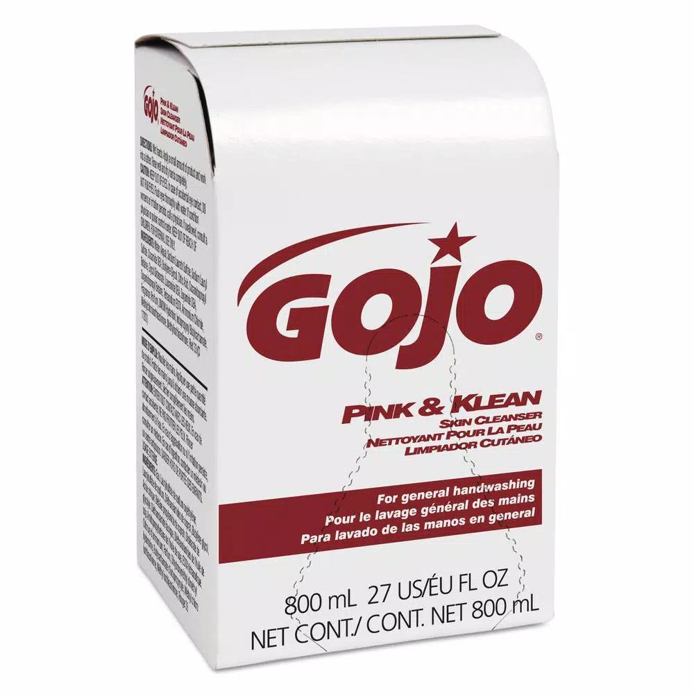 GoJo Pink and Klean 800 ml Floral Skin Cleanser Lotion Soap Refill, Coconut Fragrance (12/Carton)