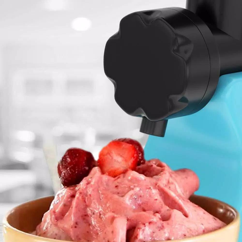 NutriChef 150-Watt Electric Soft Serve and Sorbet Maker, Black