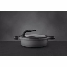 BergHOFF GEM Stay Cool 3.5 qt. Cast Aluminum Nonstick Saute Pan with Glass Lid, Gray thumbnail 5