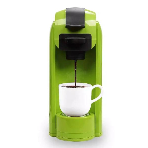 Boyel Living Green 1000W Single Serve Coffee Maker, 4-Cup Capacity, Compatible with K-Cups and Ground Coffee