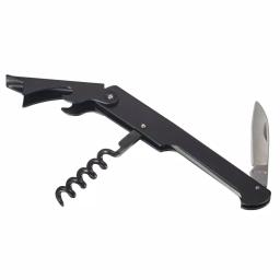 Visol Zoro Matte Black Stainless Steel Corkscrew and Bottle Opener Combo Tool, Set of 2 thumbnail 2