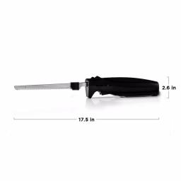 Ovente 17.5 in. Stainless Steel Electric Kitchen Knife with Sheath and Safety Button thumbnail 8
