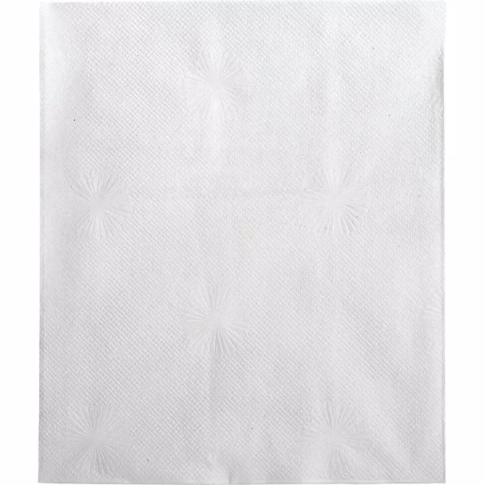 Genuine Joe White Embossed 1-Ply Lunch Napkins, 400 Count