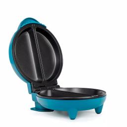 HOLSTEIN HOUSEWARES Holstein 4-Egg Omelette Maker, 2-Section Non-Stick Egg Cooker in Teal and Stainless Steel thumbnail 1