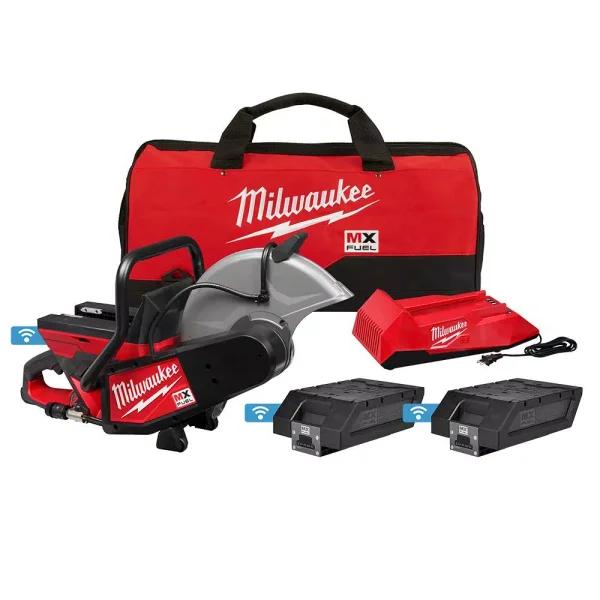 Milwaukee MX FUEL 14 in. Cordless Cut-Off Saw Kit with (2) Batteries and Charger