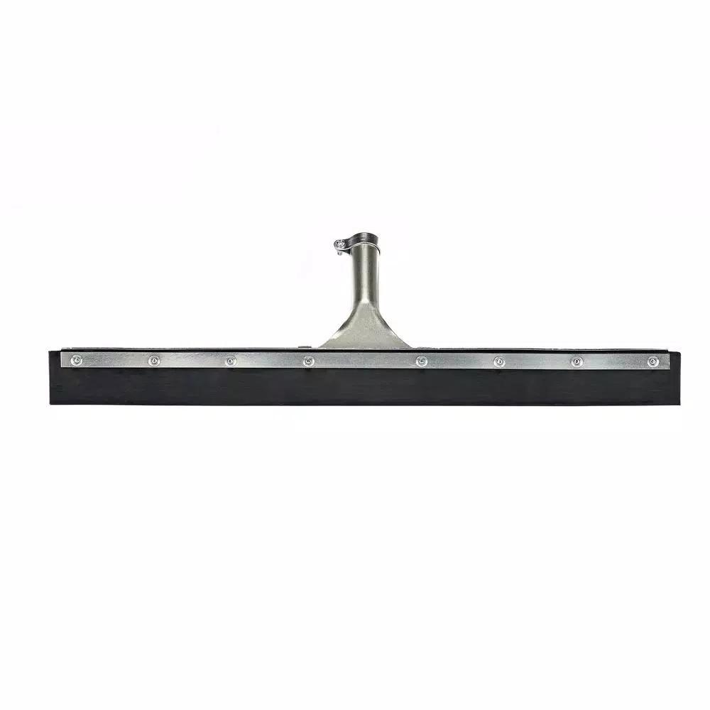 Alpine Industries 24 in. Heavy-Duty Curved Floor Squeegee, Steel Frame, Black