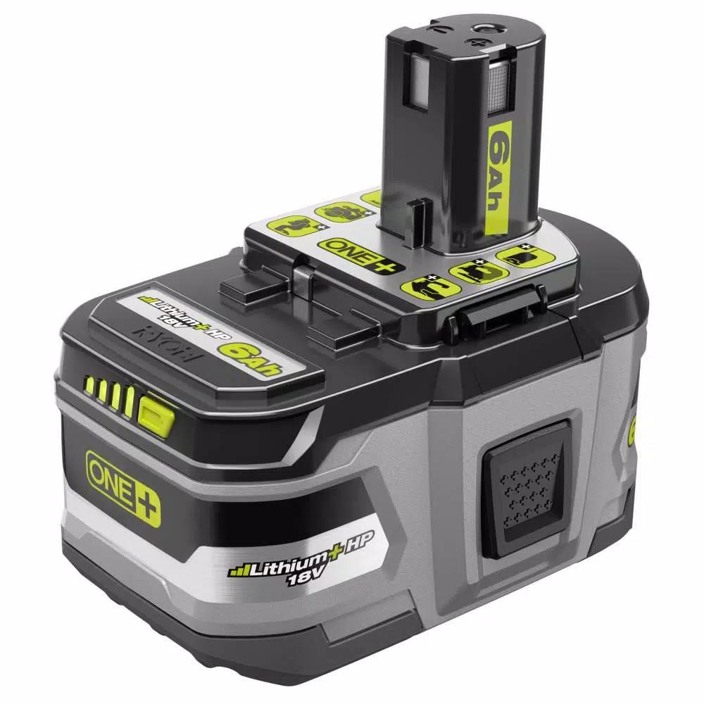 RYOBI 18V ONE+ LITHIUM+ HP 6.0 Ah High Capacity Battery and Charger Kit