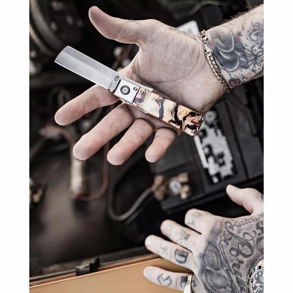 Gerber Jukebox 2.7 in. EDC Pocket Knife with Acrylic Handle and Liner Lock