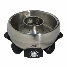 SPT 3 Qt. Stainless Steel Electric Multi-Cooker Shabu-Shabu Pot with Griddle and Steam Rack thumbnail 4