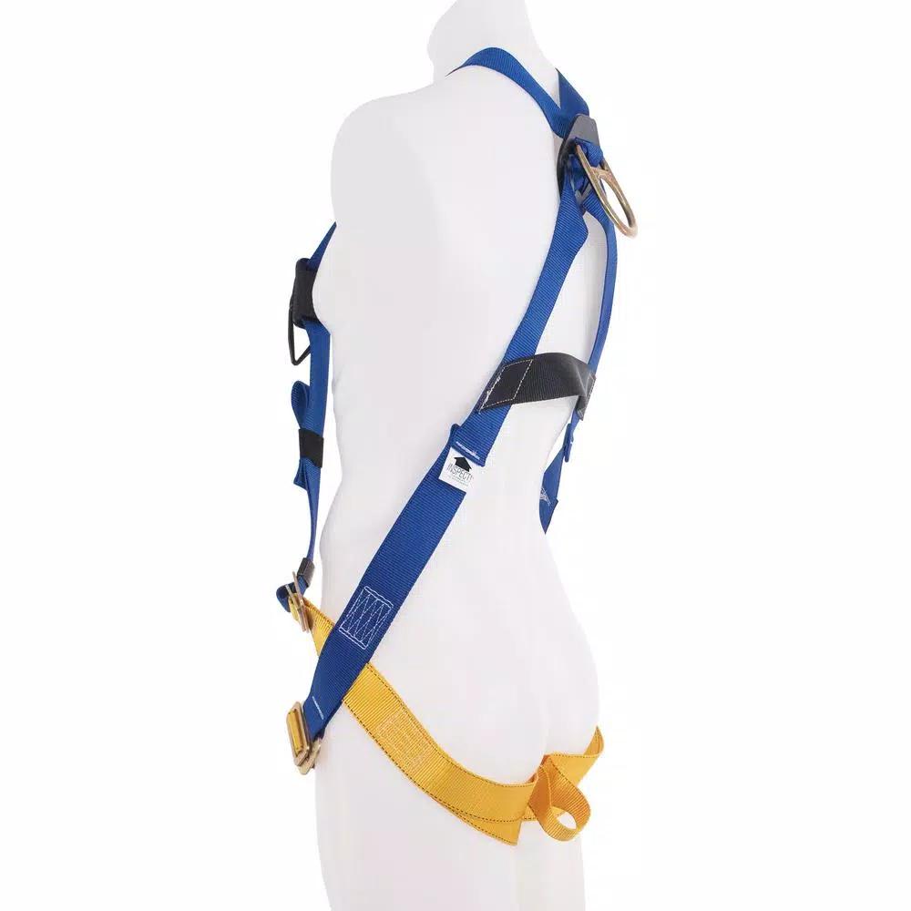 Werner BaseWear Standard Universal Safety Harness, 1 D-Ring, Blue