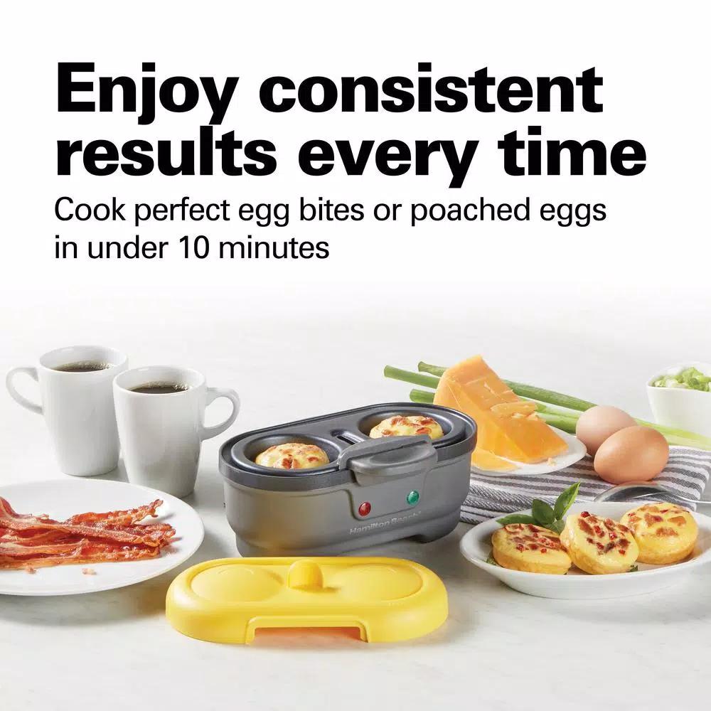 Hamilton Beach Egg Bites and Poached Egg Maker, Grey