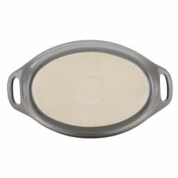 Rachael Ray 1.5 Qt. Gray Ceramic Oval Baker thumbnail 3