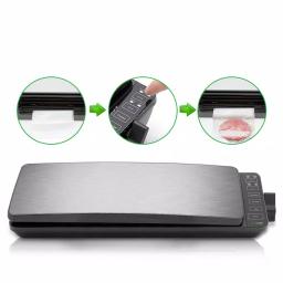 NutriChef Stainless Steel Electric Vacuum Sealer with Reusable Bags and Roll thumbnail 5