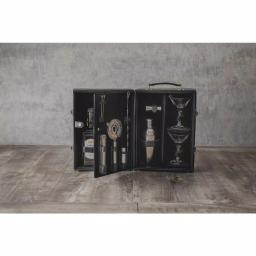 Picnic Time Manhattan Portable Cocktail Set with Leatherette Case and Martini Glasses thumbnail 7
