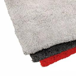 Barrett-Jackson All-Purpose Microfiber Detailing Towel Kit, 3-Pack (Gray/Red) thumbnail 2