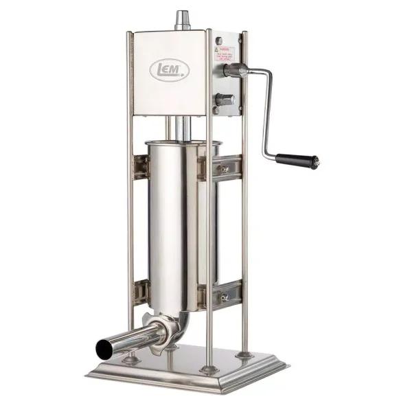 LEM Big Bite Dual Gear Sausage Stuffer - 10 lb. Stainless Steel Vertical