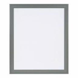 DesignOvation Bosc Gray Framed Magnetic Dry Erase Memo Board with Magnets and Marker thumbnail 1