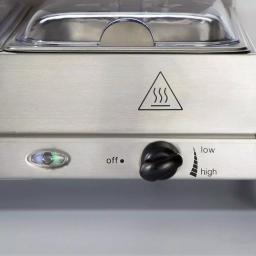Proctor Silex 6.6 Qt. Stainless Steel Buffet Server and Warming Tray with 3 Removable Pans thumbnail 3