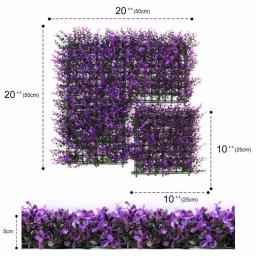 Ejoy GorgeousHome Artificial Boxwood Hedge Greenery Panels, 20 x 20 in., UV Protected, 12-Pack thumbnail 6