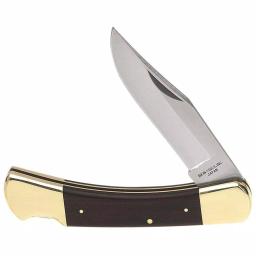 Klein Tools Klein's Sportsman Folding Knife with Ebony Wood Handle and Stainless Steel Clip Point Blade thumbnail 1
