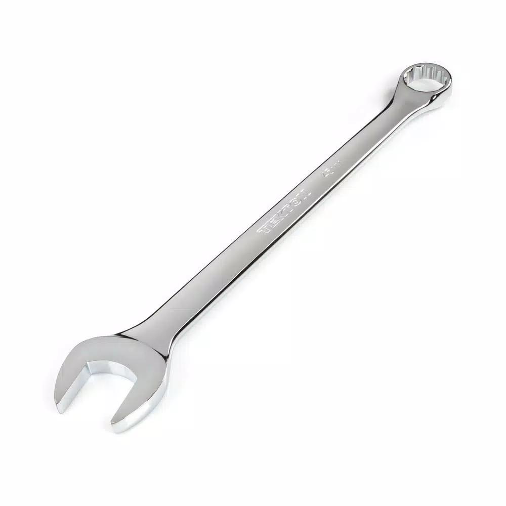 TEKTON 45 mm Combination Wrench, 12-Point Box End, Chrome Vanadium Steel