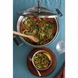 CookCraft by Candace 3 Qt. Tri-Ply Stainless Steel Casserole Pan with Patented Latch Glass Lid thumbnail 6