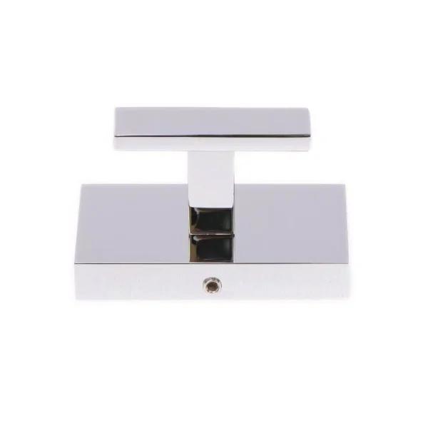 Italia Genoa Single Robe Hook, Polished Chrome, Solid Brass