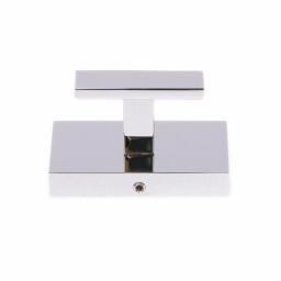 Italia Genoa Single Robe Hook, Polished Chrome, Solid Brass thumbnail 1