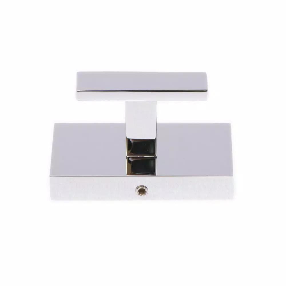 Italia Genoa Single Robe Hook, Polished Chrome, Solid Brass