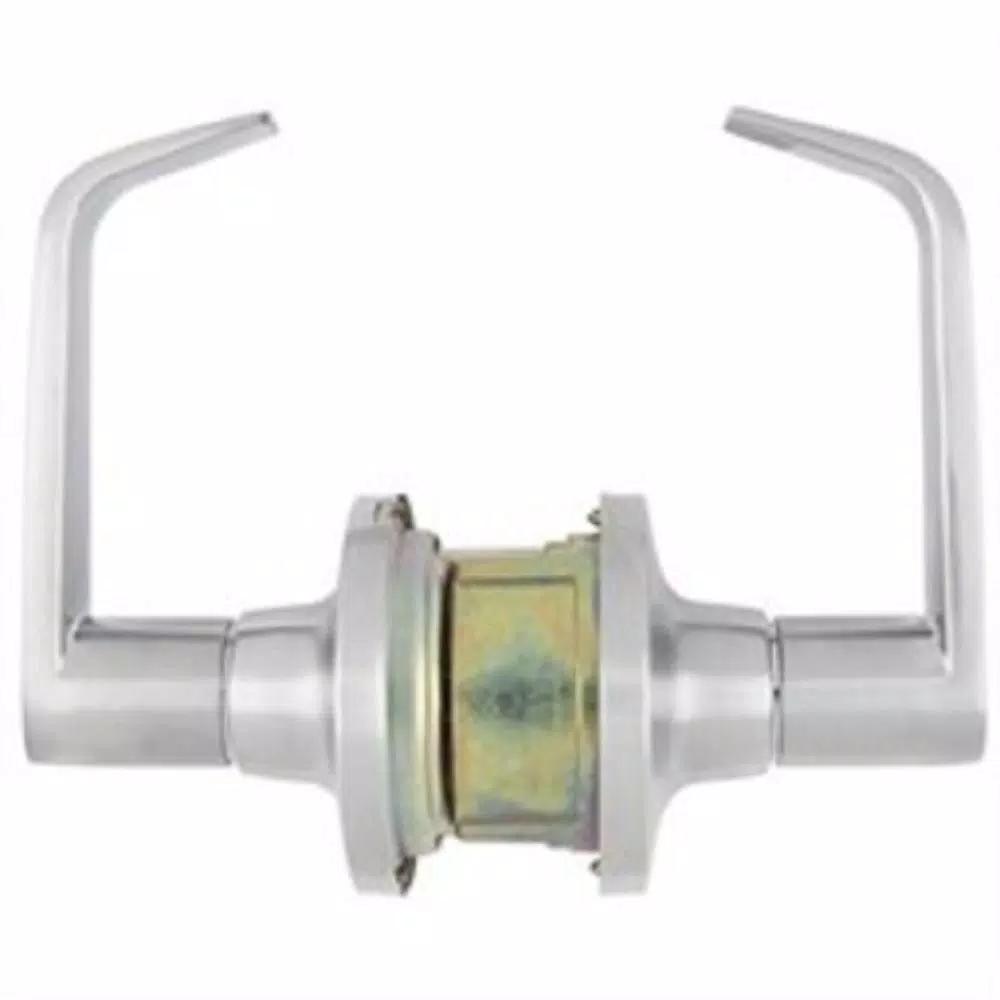 Universal Hardware Satin Chrome Standard Duty Passage Lever, ANSI Grade 2, 2-3/4 in. Hall/Closet Lock