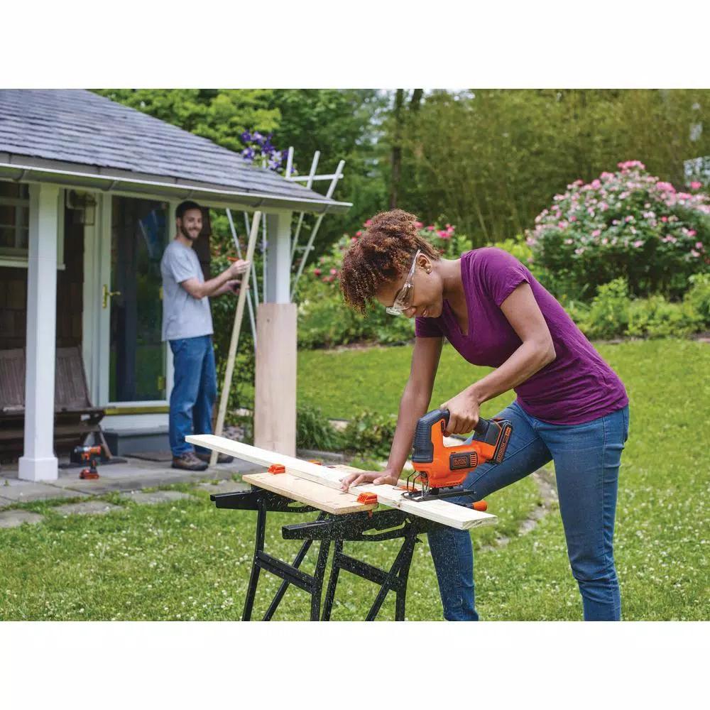 BLACK+DECKER 20V MAX Cordless Jigsaw Kit with 1.5 Ah Lithium-Ion Battery and Charger