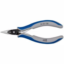 KNIPEX 5-1/4 in. Precision Electronics Gripping Pliers with Half-Round Cross Hatched Jaws thumbnail 1