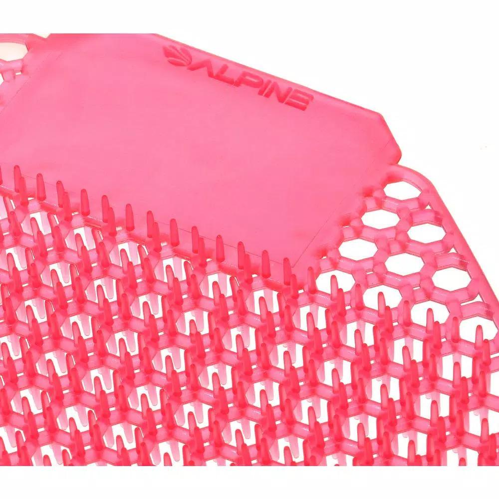 Alpine Industries Cherry Fragrance Anti-Splash Urinal Screens, 10-Pack