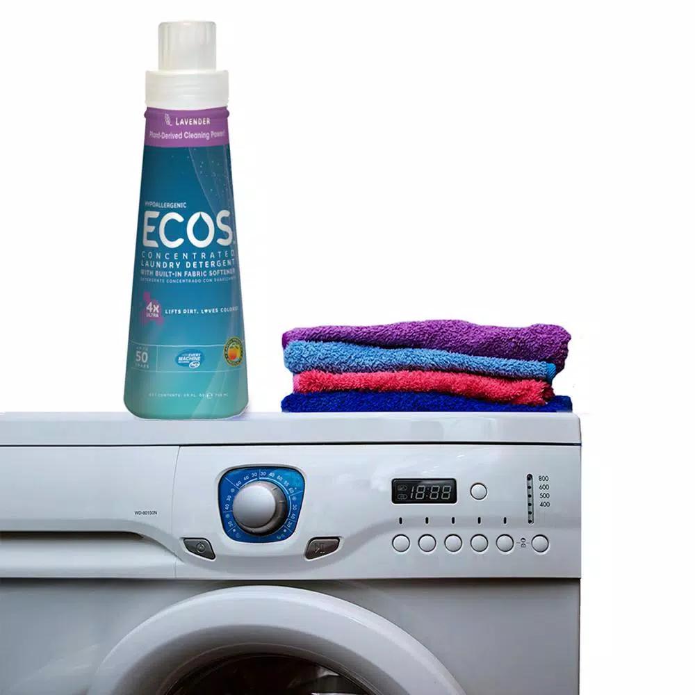 ECOS 4x Ultra Concentrate Laundry Detergent, Lavender Scent, 25 oz