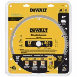 DEWALT 12 in. Miter Saw Blade Assortment, 32-Teeth & 80-Teeth (4-Pack) thumbnail 3