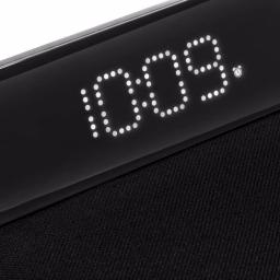 iHome Sleek Digital Alarm Clock with Qi Wireless Charging and USB Port, Designer Fabric Finish thumbnail 5