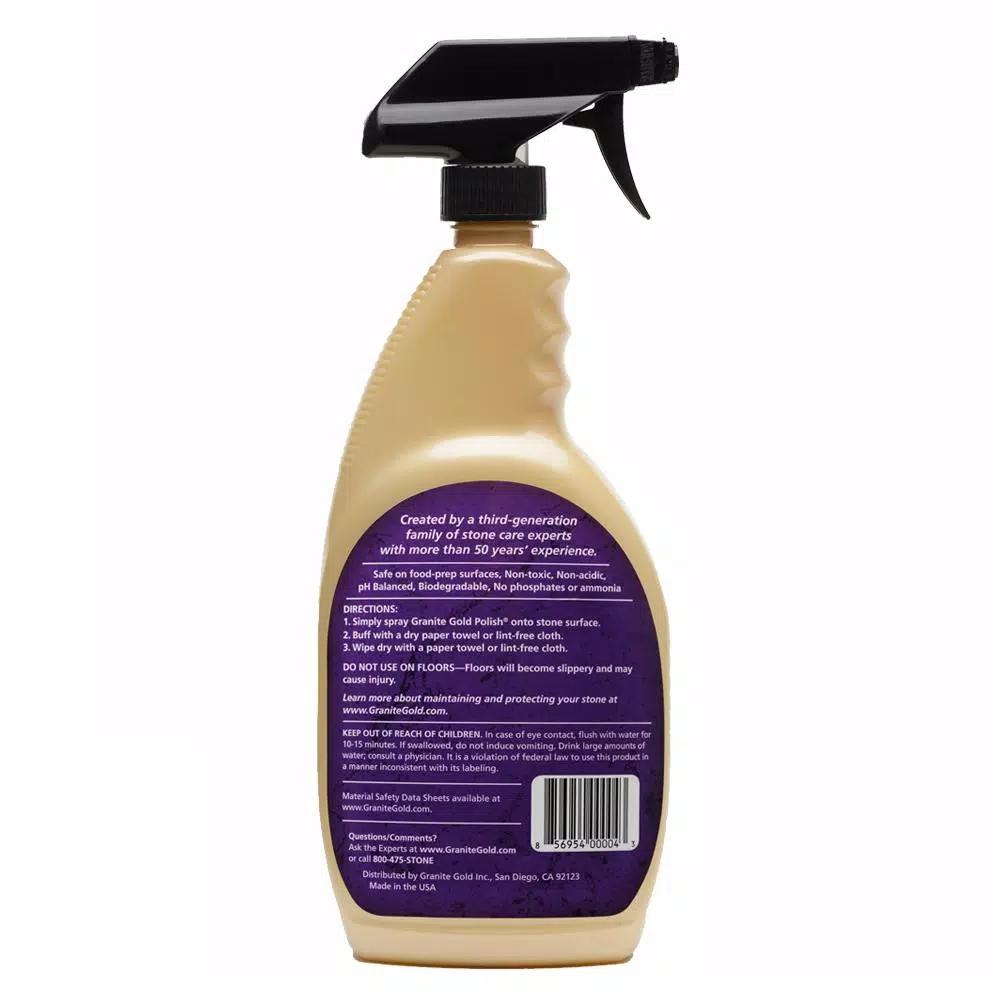 Granite Gold Polish 2-Pack, 24 oz. Spray Bottles for Natural Stone Surfaces