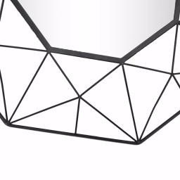StyleWell Modern Octagonal Black Metal Frame Accent Mirror, 25.2 in. thumbnail 5